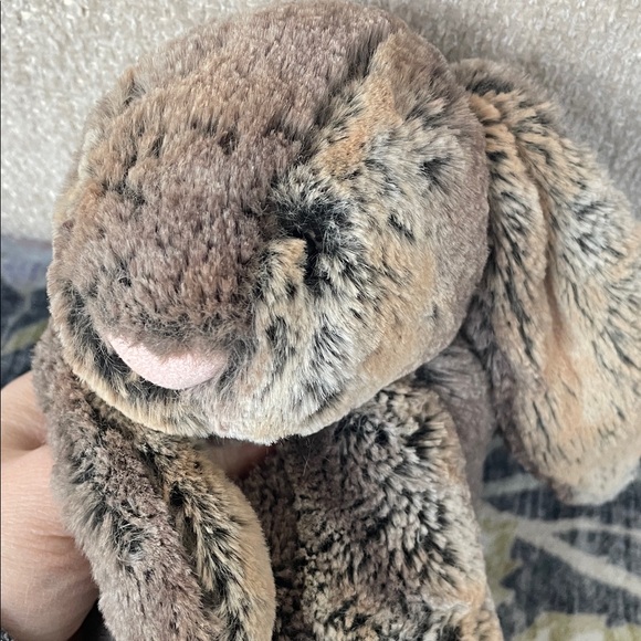 JellyCat Plush Brown Bunny Stuffed Animal - Soft Long Ears - Picture 11 of 13